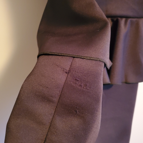 Twik Black Peplum Cocktail Dress - Picture 6 of 6